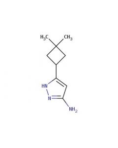 Astatech 5-(3,3-DIMETHYLCYCLOBUTYL)-1H-PYRAZOL-3-AMINE, 95.00% Purity, 0.1G